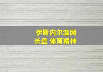 伊斯内尔温网长盘 体育精神